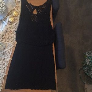 Black eyelitt free people dress size medium